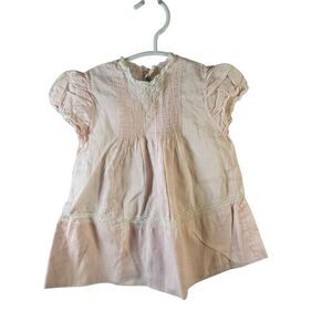 Feltman bros pink cotton infant gown Philippines vintage embroidered